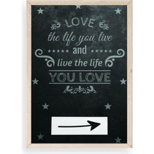 Yazline Global Motto Ahşap Çerçeveli Tablo 23 x 30