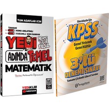 Yediiklim Yayınları Yedi Adımda Temel Matematik Video Konu Video Çözümlü Soru - 3 Deneme