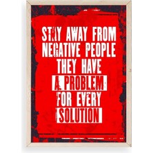 Yazline Global Motto Ahşap Çerçeveli Tablo 30 x 42