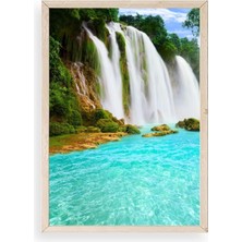 Yazline Global Manzara Doğa Ahşap Çerçeveli Tablo 30 x 42