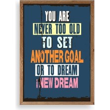 Yazline Global Motto Ahşap Çerçeveli Tablo 23 x 30