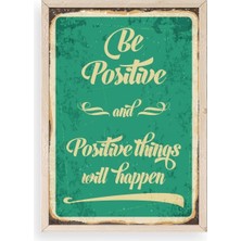 Yazline Global Motto Ahşap Çerçeveli Tablo 23 x 30