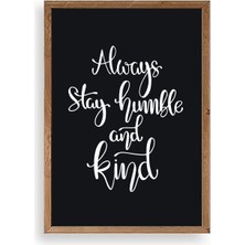 Yazline Global Motto Ahşap Çerçeveli Tablo 23 x 30