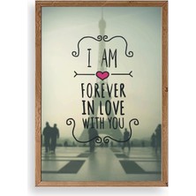 Yazline Global Motto Ahşap Çerçeveli Tablo 23 x 30