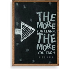 Yazline Global Motto Ahşap Çerçeveli Tablo 30 x 42