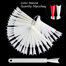 Qnail Professional Kemik Renk Kartela Tips Ters Uç