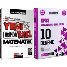 Yediiklim Yayınları Yedi Adımda Temel Matematik Video Konu Video Çözümlü Soru - 2026 Kpss Ortaöğretim Çözümlü 10 Deneme