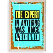 Yazline Global Motto Ahşap Çerçeveli Tablo 17 x 23