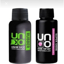 Qnail Professional Profesyonel Uno Rubber Base Coat & Uno Top Coat 50ML
