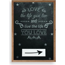 Yazline Global Motto Ahşap Çerçeveli Tablo 50 x 70