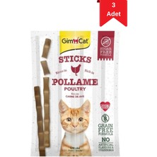 Gimcat Sticks Tahılsız Kümes Hayvanı Etli Kedi Ödül Çubuğu 20 gr x 3 Adet