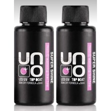 Qnail Professional Uno Supershine Top Coat 50 ml Silinmeyen Top Coat 2'li Set