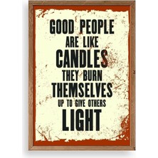 Yazline Global Motto Ahşap Çerçeveli Tablo 30 x 42