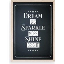 Yazline Global Motto Ahşap Çerçeveli Tablo 30 x 42