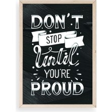 Yazline Global Motto Ahşap Çerçeveli Tablo 17 x 23