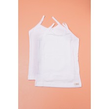 Katia & Bony 2 li Paket Kız Çocuk Atlet Beyaz/Beyaz