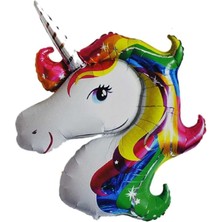 Yenibağ Boynuzlu At Unicorn Folyo Balon Koyu Renk 87X117 cm