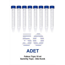 Falkon Tüpü 15 ml / Santrifüj Tüpü - Dibi Konik - 50 Adet