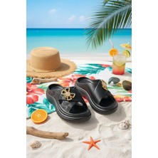 Slipcat Calx Yüksek Topuluklu Kelebek Detaylı Kadın Terlik