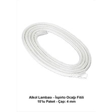 Atel-San Alkol Lambası - Ispirto Ocağı Fitili - C / 1 Metre - Çap: 4 mm