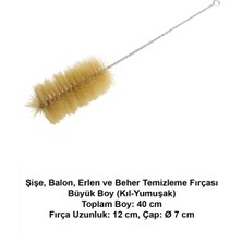 Atel-San Şişe, Balon, Erlen ve Beher Temizleme Fırçası / Büyük Boy (Kıl-Yumuşak)
