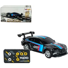 Gokidy Full Fonksiyon Şarj Edilebilir LED Işıklı Metal Mini Uzaktan Kumadanlı Araba 1:64 Ölçek