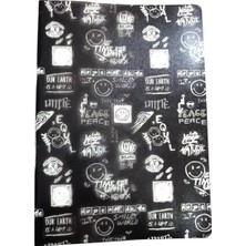 Marka My Note Smiley 40 Yp Çizgili Defter Smiley6020-Ç-Siyah Beyaz