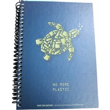 Marka Ileri Grup Save The Nature Sert Kapak 17*24 72 Yp Çizgili Defter-Lacivert
