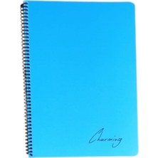 Marka Tokaç A4 Pp Kp Spiralli 96 Yp Çizgili Defter-Mavi