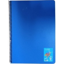 Marka Contra Renkli Yapraklı 80 Yp Kareli Defter-Lacivert