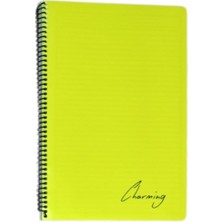 Marka Tokaç A4 Pp Kp Spiralli 96 Yp Çizgili Defter-Sarı