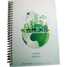 Marka Ileri Grup Save The Nature Sert Kapak 17*24 72 Yp Çizgili Defter-Beyaz