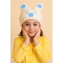 Katia & Bony Ayıcık Kulaklı Havlu Bone Mavi