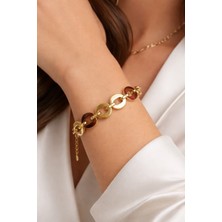 316L Çelik 14K Altın Kaplama Zincir Bileklik