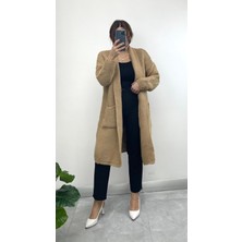 Nisum Moda Cepli Kalın Örgü Hırka