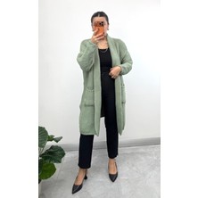 Nisum Moda Cepli Kalın Örgü Hırka