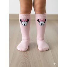 Bigümex Kız Çocuk Mickey Dizaltı Çorap 3'lü 1/5 Yaş