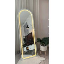 Esenhome DECOR Beyaz Çerçeveli Günışığı Ledli Oval Boy Aynası 180x60cm