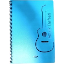 Marka Tokaç A4 Müzik Defteri Spiralli Pp Kapak 40 Yp-Sarı Gitar