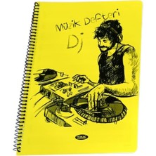 Marka Tokaç A4 Müzik Defteri Spiralli Pp Kapak 40 Yp-Sarı Dj