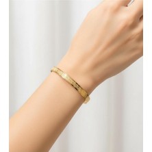 Kuyumcu Nurettin 15 gr (Gram) Çift Grek Desenli Çöp Bilezik Yatırımlık Işçiliksiz 22 Ayar Altın