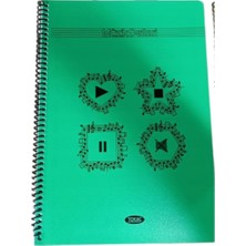 Marka Tokaç A4 Müzik Defteri Spiralli Pp Kapak 40 Yp-Yeşil Kalp