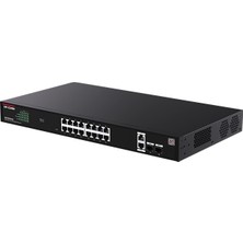 Ip-Com G2220P-16-250W 16 Port GIGABIT+2XRJ45/SFP Uplınk 230W Poe Cloud Yönetilebilir Rackmount Swıtch