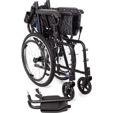 Comfort Plus KY8711-20 Transfer Tekerlekli Sandalye | Katlanır Yapı, Refakatçi Freni, Emniyet Kemeri
