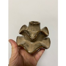 Elif Aksesuar Vitale Seramik Dalgalı Vazo 12*12.3*10 cm