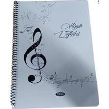 Marka Tokaç A4 Müzik Defteri Spiralli Pp Kapak 40 Yp-Mavi Sol Anahtarı