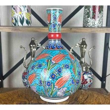 Çini Evi Bahar Laleleri – Iznik Çini Vazo