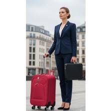 Karizma Polo 5 Tekerli -Çok Hafif- Sedefli Kumaş Valiz