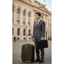 Karizma Polo 5 Tekerli -Çok Hafif- Sedefli Kumaş Valiz