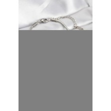 Skygo Pirinç Gümüş Renk Güneş Charmlı Kadın Bileklik